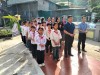 Cụm trường xã Huổi Lèng viếng Đài tưởng niệm